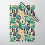 Whimsical tropical jungle pattern Wrapping Paper Gallery Image 1