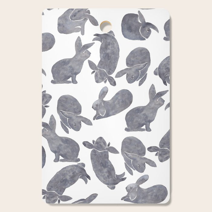 Bunny Poses Cutting Board Gallery Image 1