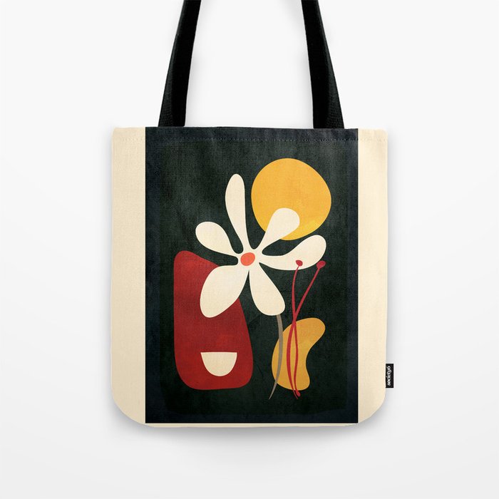 Abstract Daisy 01 Tote Bag Gallery Image 1