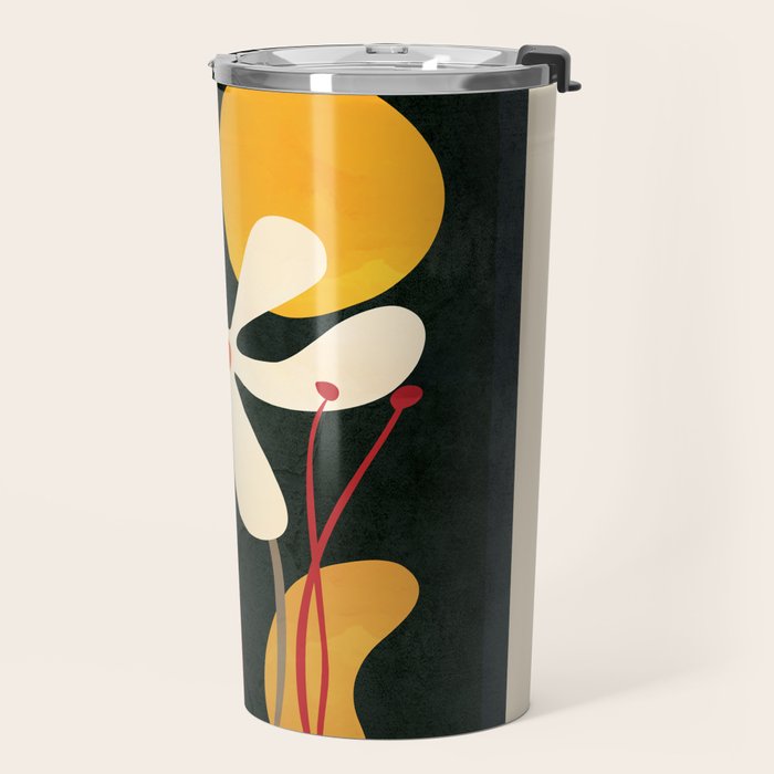 Abstract Daisy 01 Travel Mug Gallery Image 2
