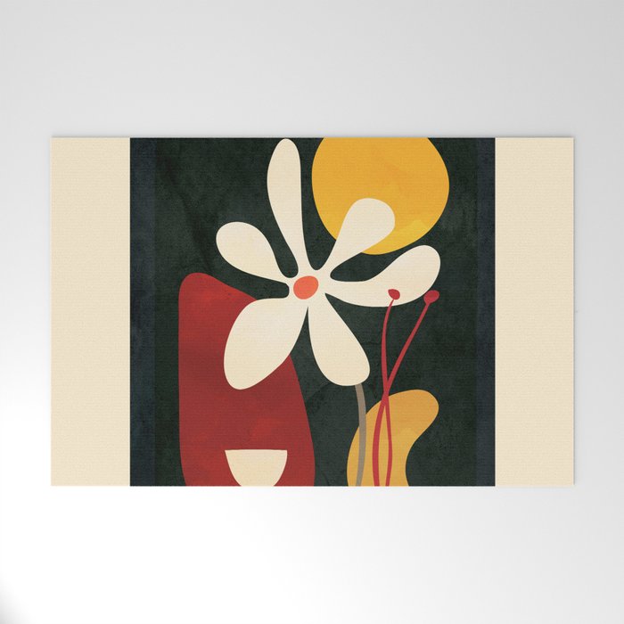 Abstract Daisy 01 Welcome Mat Gallery Image 1