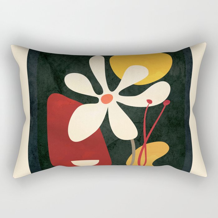 Abstract Daisy 01 Rectangular Pillow Gallery Image 2