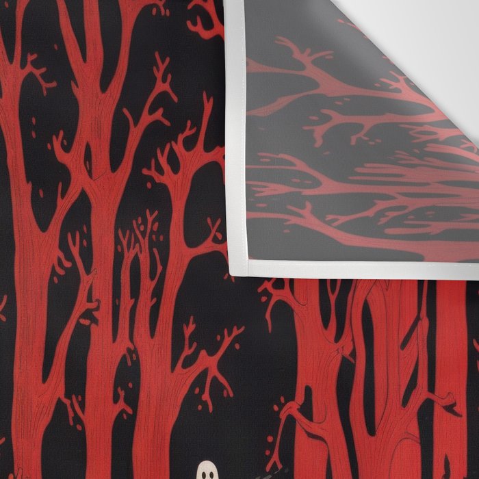 Haunted Ghost Forest  Wall Tapestry Gallery Image 3