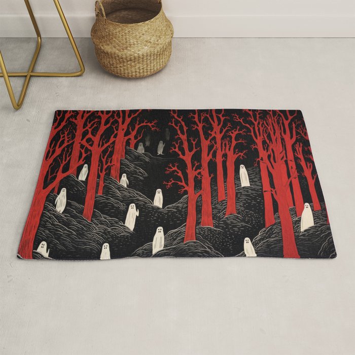 Haunted Ghost Forest  Rug Gallery Image 1
