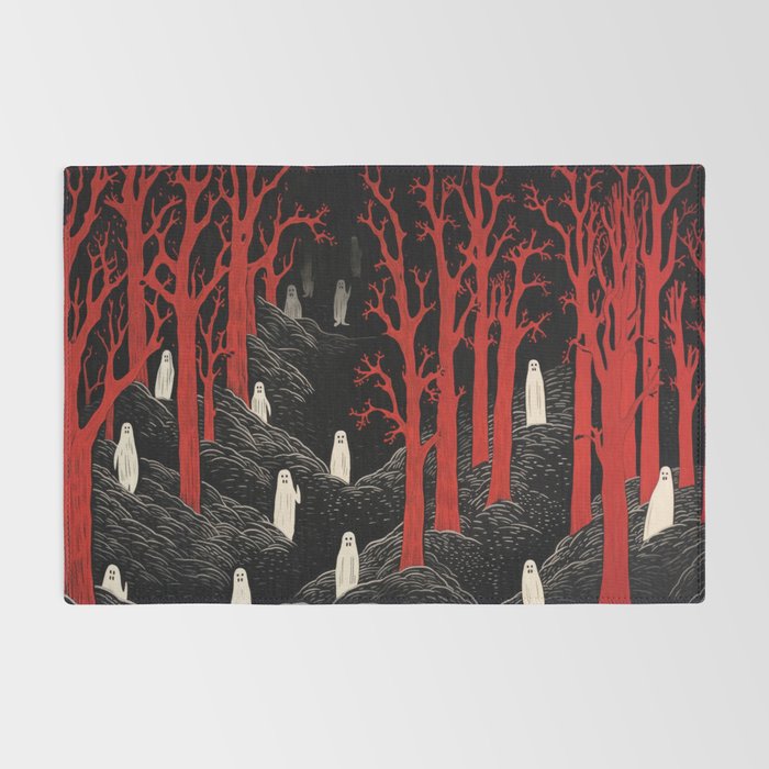 Haunted Ghost Forest  Rug Gallery Image 2