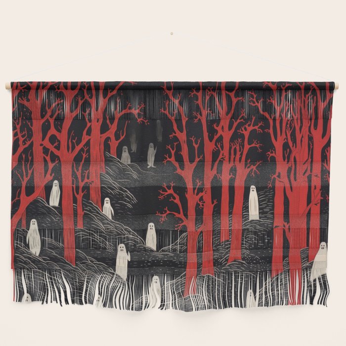 Haunted Ghost Forest  Wall Hanging Gallery Image 1
