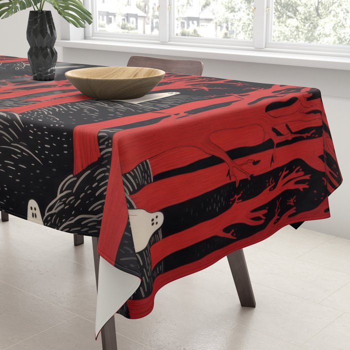 Haunted Ghost Forest  Tablecloth Gallery Image 3