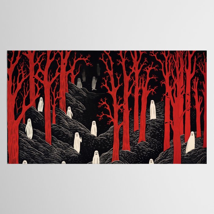 Haunted Ghost Forest  Tablecloth Gallery Image 2