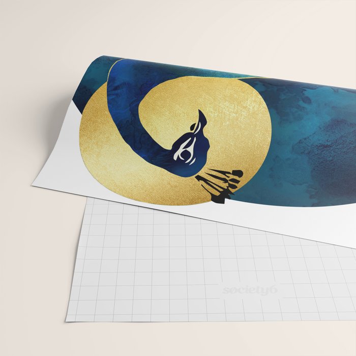 Golden Peacock Wrapping Paper Gallery Image 2
