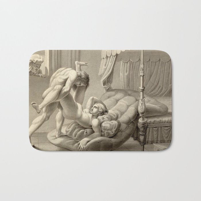  Jean Frédéric Maximilien de Waldeck Erotic Lovers XII Bath Mat Gallery Image 1