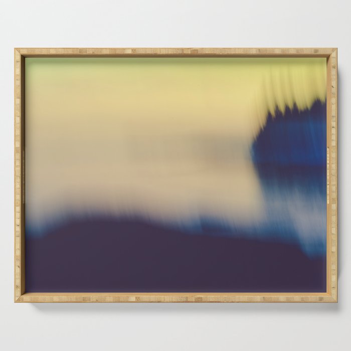 coastal maine abstract - abstract seascape photography Serving Tray Gallery Image 1