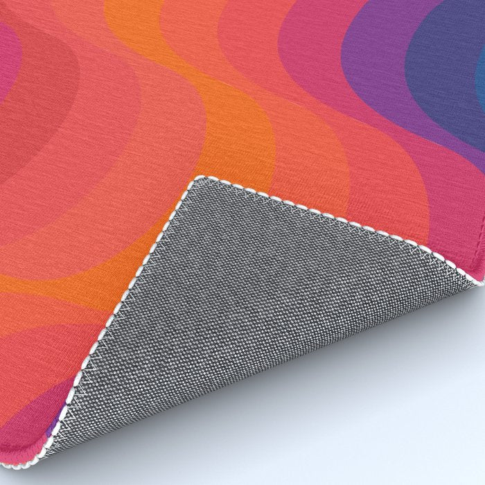 Retro Sacred Geometry | 80s Wavy Vibe Rug Gallery Image 4