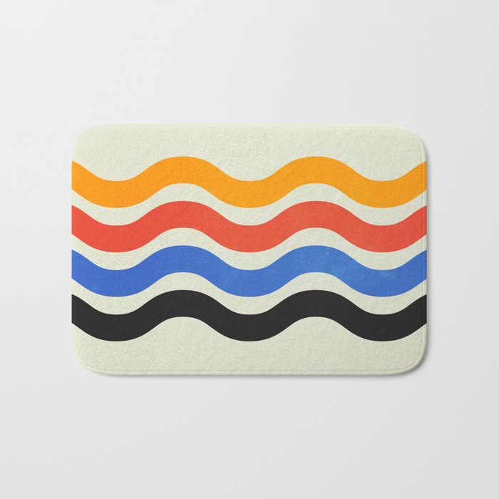 Bauhaus Waves Bath Mat Gallery Image 1