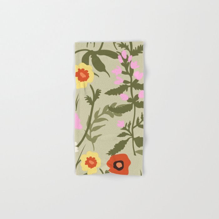 Flower Market, Prague, Abstract floral art Bath Towel Gallery Image 1