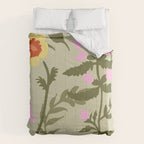 Flower Market, Prague, Abstract floral art Comforter Gallery Image 6