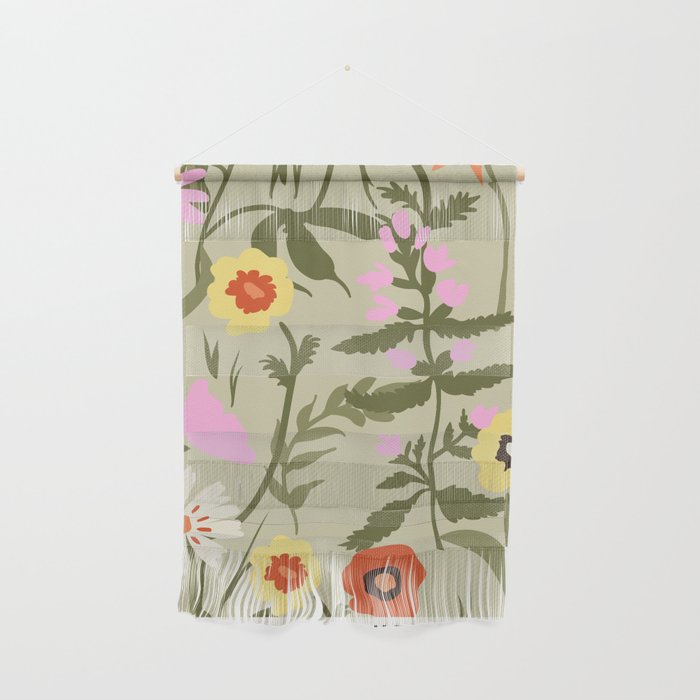 Flower Market, Prague, Abstract floral art Wall Hanging Gallery Image 1