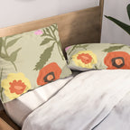 Flower Market, Prague, Abstract floral art Pillow Sham Gallery Image 2