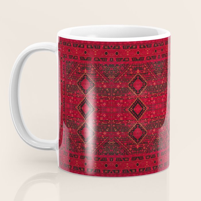 Scarlet Elegance: Oriental Moroccan & Ottoman Artistry Coffee Mug Gallery Image 3