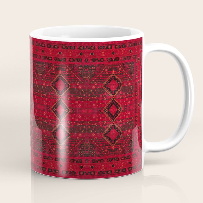 Scarlet Elegance: Oriental Moroccan & Ottoman Artistry Coffee Mug Gallery Image 1
