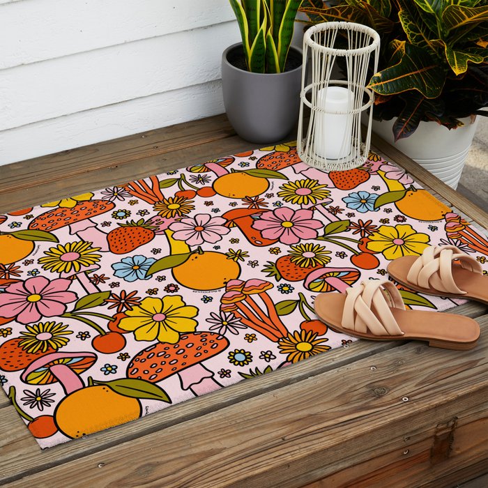 Summertime Print Outdoor Rug Gallery Image 2