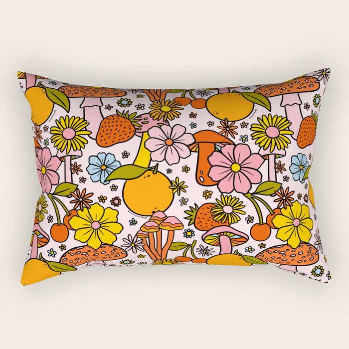 Summertime Print Rectangular Pillow Gallery Image 2
