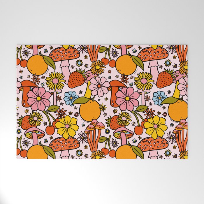 Summertime Print Welcome Mat Gallery Image 1