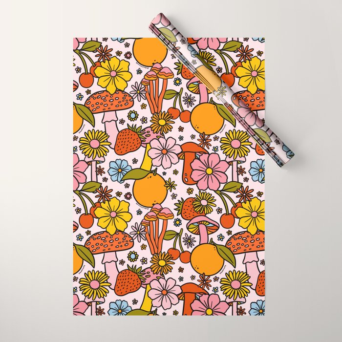 Summertime Print Wrapping Paper Gallery Image 1