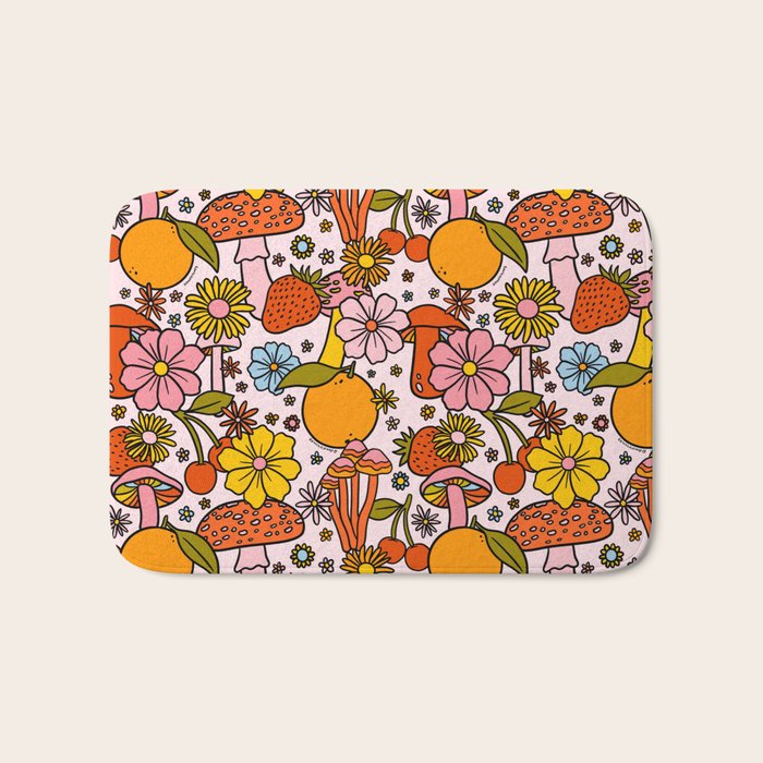 Summertime Print Bath Mat Gallery Image 1