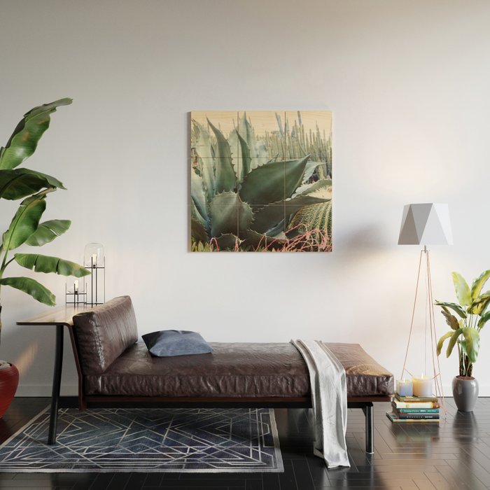 Desert Agave Wood Wall Art Gallery Image 2