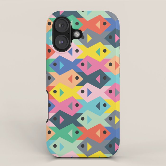 Fish tessellation iPhone Case Gallery Image 1