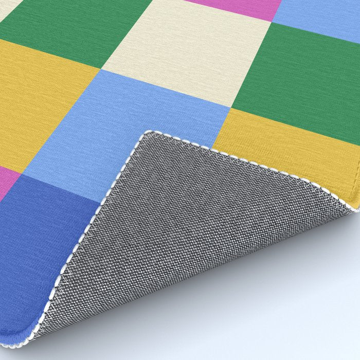 Bold Colorful Checks Pattern - Large XVI Rug Gallery Image 4
