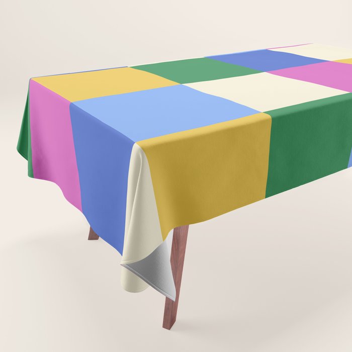 Bold Colorful Checks Pattern - Large XVI Tablecloth Gallery Image 1
