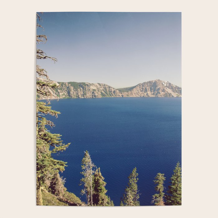 Beautiful Blue Crater Lake Poster Gallery Image 4