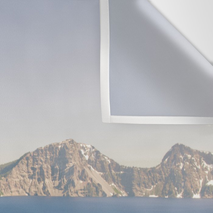 Beautiful Blue Crater Lake Wall Tapestry Gallery Image 3
