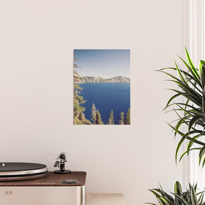Beautiful Blue Crater Lake Poster Gallery Image 2