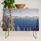 Beautiful Blue Crater Lake Credenza Gallery Image 1