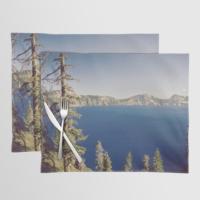 Beautiful Blue Crater Lake Placemat Gallery Image 1