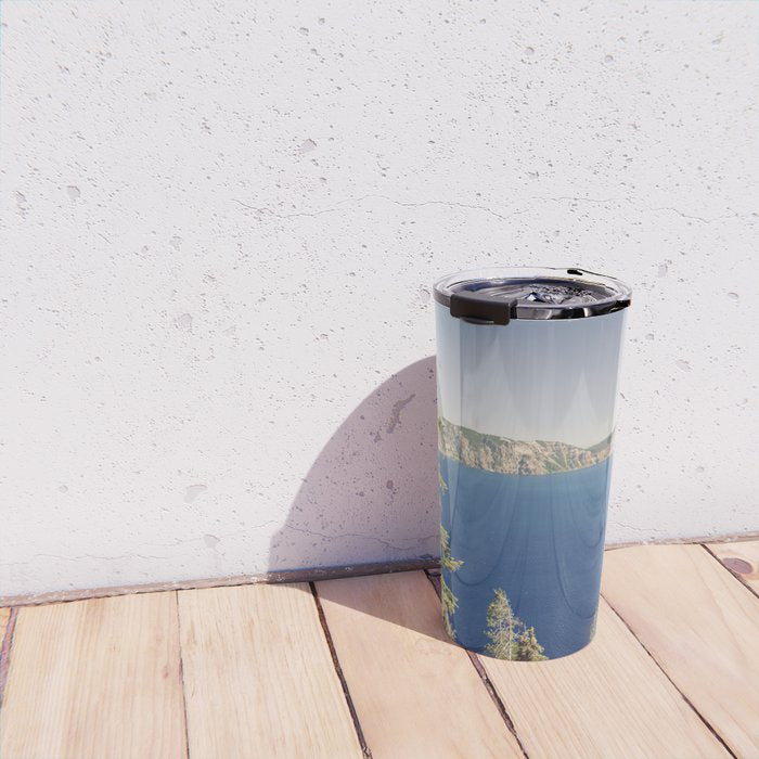 Beautiful Blue Crater Lake Travel Mug Gallery Image 4