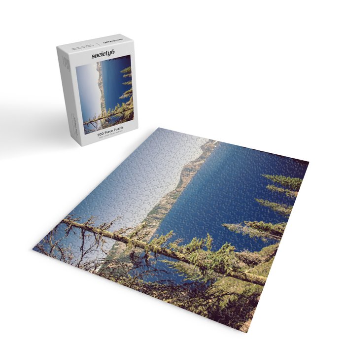 Beautiful Blue Crater Lake Jigsaw Puzzle Gallery Image 2