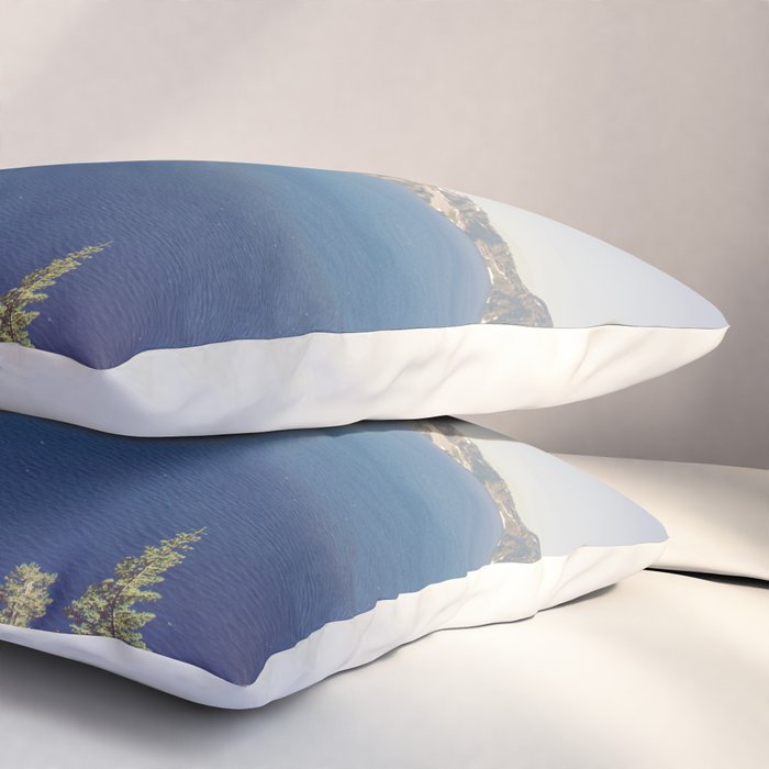Beautiful Blue Crater Lake Pillow Sham Gallery Image 3