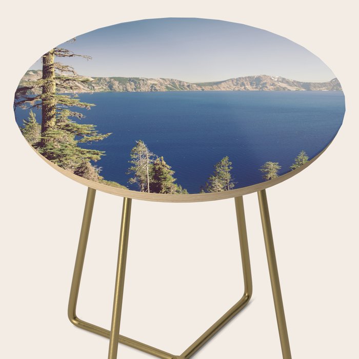 Beautiful Blue Crater Lake Side Table Gallery Image 2