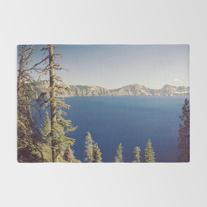 Beautiful Blue Crater Lake Rug Gallery Image 2