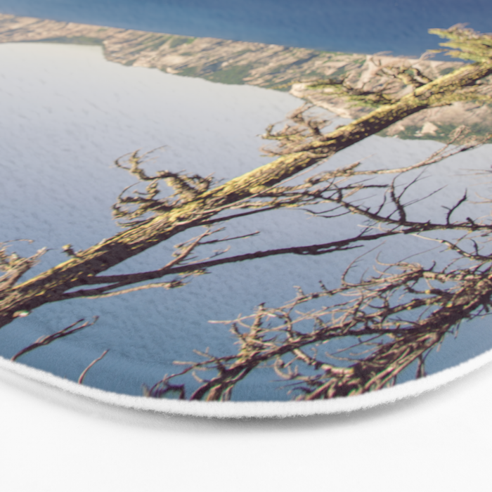 Beautiful Blue Crater Lake Bath Mat Gallery Image 3