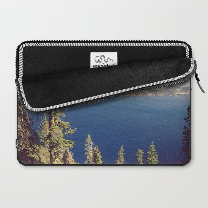 Beautiful Blue Crater Lake Laptop Sleeve Gallery Image 2
