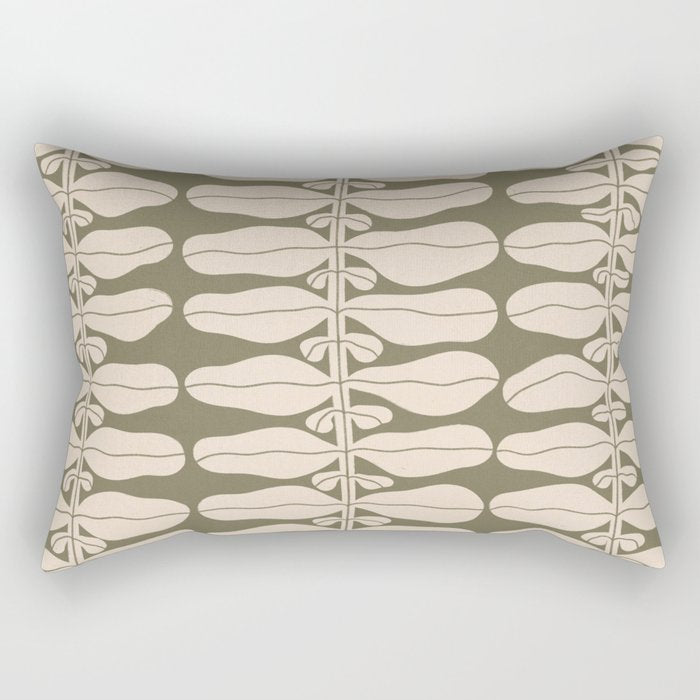 One Hundred-Leaved Plant #22 Rectangular Pillow Gallery Image 1