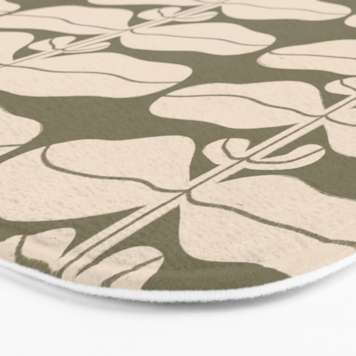 One Hundred-Leaved Plant #22 Bath Mat Gallery Image 3