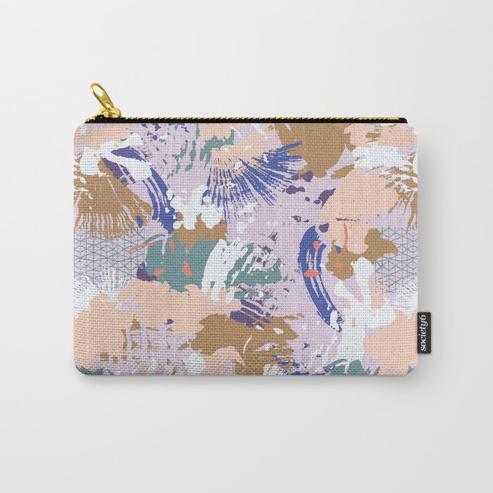 Abstract brush stroke madness Carry All Pouch Gallery Image 1