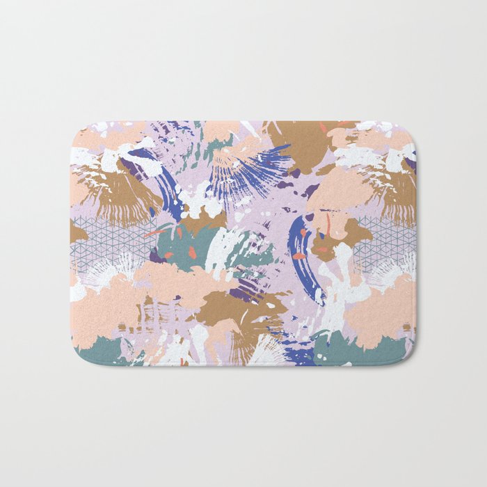Abstract brush stroke madness Bath Mat Gallery Image 1