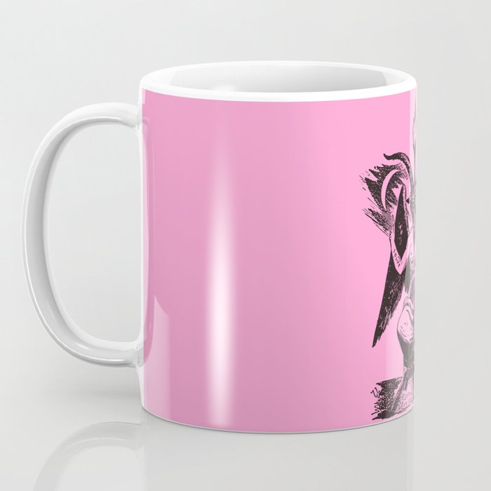 Black and Pink Baphomet Coffee Mug Gallery Image 3