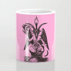 Black and Pink Baphomet Coffee Mug Gallery Image 4